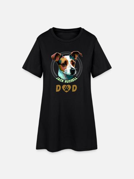 Jack Russell Dad - Women’s T-Shirt Dress - black