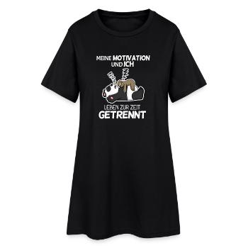 Keine Motivation Spruch Lustig - Frauen T-Shirt-Kleid - Schwarz - Vorne