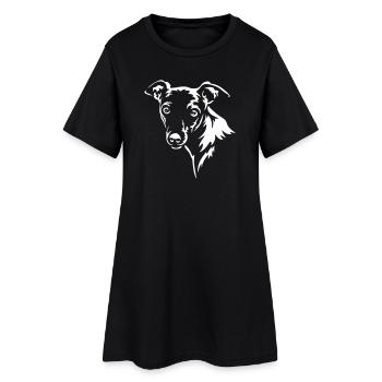 Tête de jeu italienne à vent « Black Edition » - Robe T-shirt Femme - noir - Devant