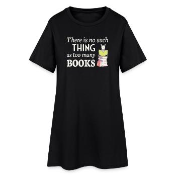 Lire Zebra, il n’y a pas trop de livres - Robe T-shirt Femme - noir - Devant