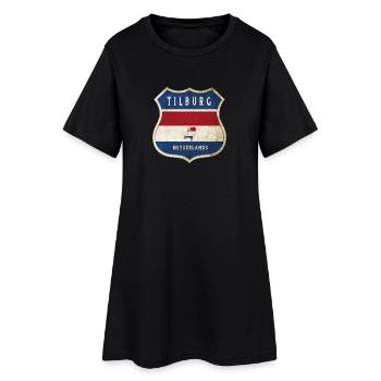 Design du blason de Tilburg, Pays-Bas - Robe T-shirt Femme - noir - Devant