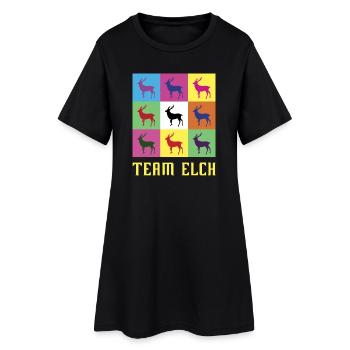 Team Elk - Women’s T-Shirt Dress - black - Front