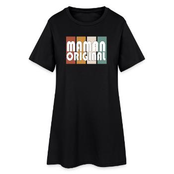 Maman Original - Robe T-shirt Femme - noir - Devant