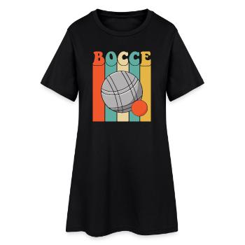 Bocce Saying Bocce Ball avec Jack Bocci Game Bocce - Robe T-shirt Femme - noir - Devant