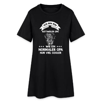 Ich bin ein Rottweiler Opa - Frauen T-Shirt-Kleid - Schwarz - Vorne