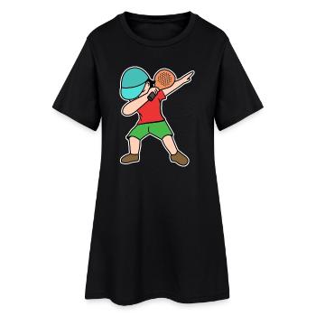 Jeu de padel Déclaration de padel Formation de raquette - Robe T-shirt Femme - noir - Devant
