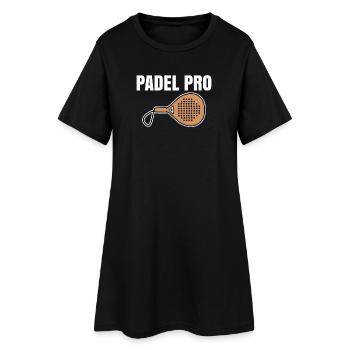 Sportart Spruch Spieler Padel Schläger Padelspiel - Frauen T-Shirt-Kleid - Schwarz - Vorne