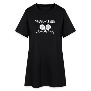 Jeu de Padel Padel Raquette Formation Padel Sport d’équipe - Robe T-shirt Femme - noir - Devant