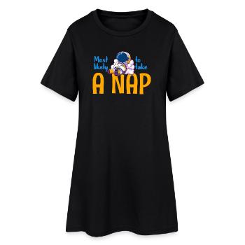 Les plus susceptibles de faire une sieste - Robe T-shirt Femme - noir - Devant