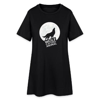 Wolf is My Spirit Animal - Women’s T-Shirt Dress - black - Front