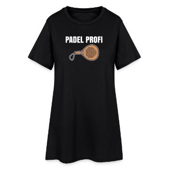 Déclaration du joueur de Padel de raquette Jeux de padel Sports - Robe T-shirt Femme - noir - Devant