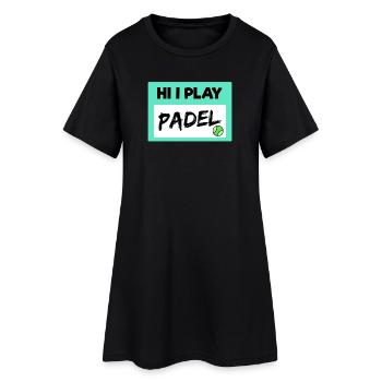 Leisure Padel Player Padel Game Balls Statement - Women’s T-Shirt Dress - black - Front
