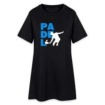 Joueur de raquette de balle de sport d’entraînement de padel - Robe T-shirt Femme - noir - Devant
