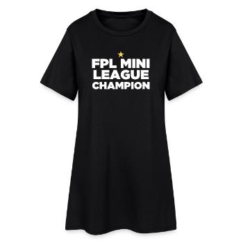 FPL League Champion (1 Star) - Women’s T-Shirt Dress - black - Front