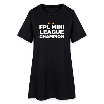 FPL League Champion (2 Stars) - Women’s T-Shirt Dress - black - Front