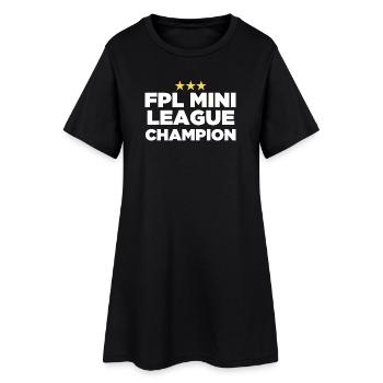 FPL League Champion (3 Stars) - Women’s T-Shirt Dress - black - Front