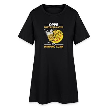 Design de pub à bière Dart - Robe T-shirt Femme - noir - Devant