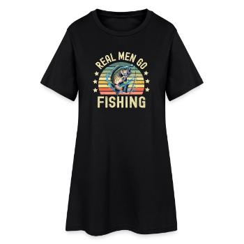 Angler Fishing Fishing - Women’s T-Shirt Dress - black - Front