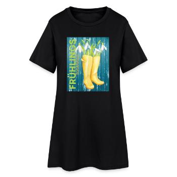 Spring Beauty Spring - Vocabulaire - Robe T-shirt Femme - noir - Devant
