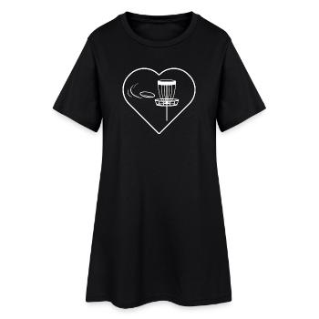 disc, golf disc, golf - Robe T-shirt Femme - noir - Devant