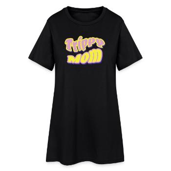 Trippy Mom Rock Psychédélique - Robe T-shirt Femme - noir - Devant