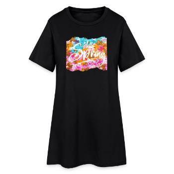 Hello Spring - Frühling - Sonja Ariel von Staden - Women’s T-Shirt Dress - black - Front