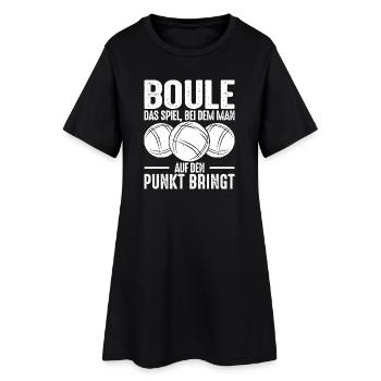 Boule Spruch Kugeln werfen Boccia Spiel Botcha - Frauen T-Shirt-Kleid - Schwarz - Vorne