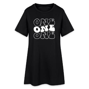 Ein 1. Geburtstag Kinder Jungen Mädchen 1 Jahr alt - Frauen T-Shirt-Kleid - Schwarz - Vorne