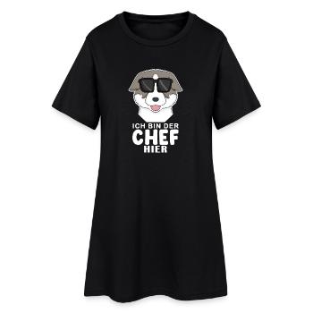 Cooler Hund Thai Bangkaew Chef Spruch - Frauen T-Shirt-Kleid - Schwarz - Vorne