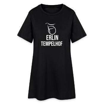 Berlin Tempelhof - Frauen T-Shirt-Kleid - Schwarz - Vorne