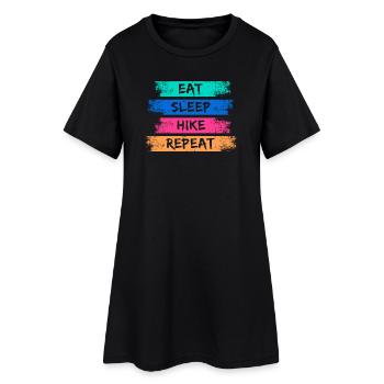 Déclaration de randonnée en montagne Randonnée randonnée Nature - Robe T-shirt Femme - noir - Devant