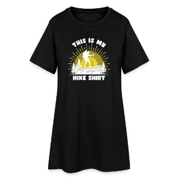 Alpinisme Randonneurs Randonnées Randonnée Randonnée en montagne Déclaration - Robe T-shirt Femme - noir - Devant
