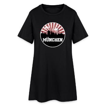 Match à domicile de Munich Skyline - Robe T-shirt Femme - noir - Devant