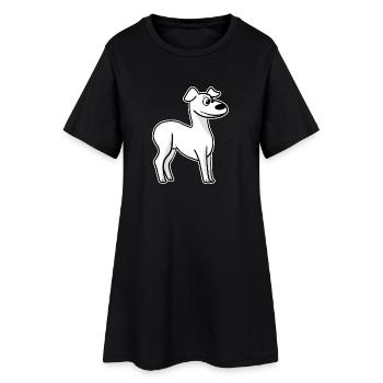 Whippet Dog Race Greyhound Dog Propriétaire - Robe T-shirt Femme - noir - Devant