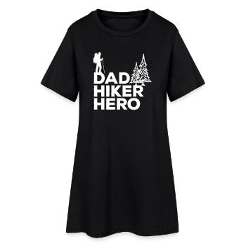 Nature Experience Hiking Routes Statement Hiking - Women’s T-Shirt Dress - black - Front