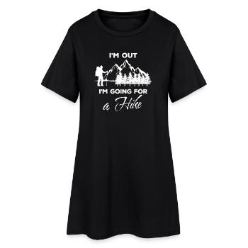 Randonnées Randonnée en montagne Déclaration de randonnée - Robe T-shirt Femme - noir - Devant