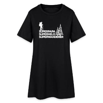 Bergwanderung Wandern Statement Wanderer Klettern - Frauen T-Shirt-Kleid - Schwarz - Vorne