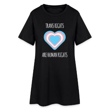 Mois de la fierté - Trans Rights Art Human Rights - Robe T-shirt Femme - noir - Devant