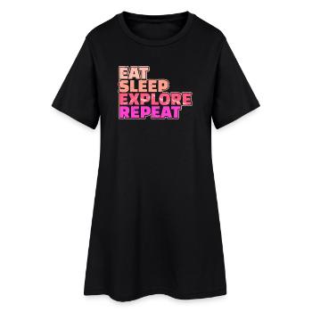 Déclaration de randonnée alpiniste - Robe T-shirt Femme - noir - Devant