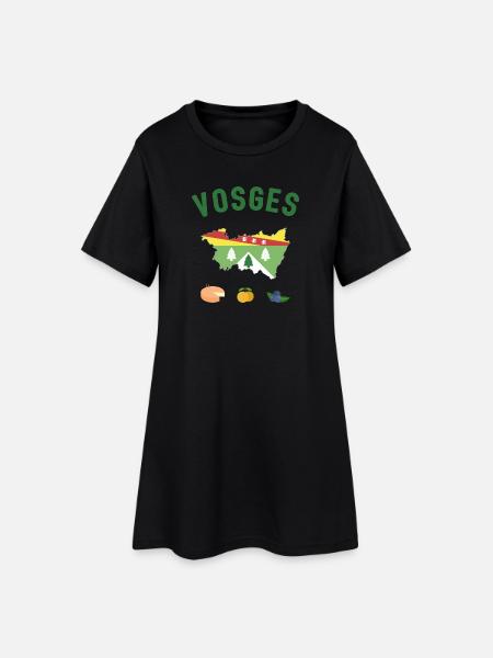 Vosges - Robe T-shirt Femme - noir