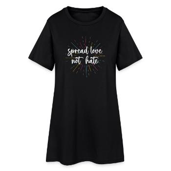 Mois de la fierté - Répandez l’amour et non la haine - Robe T-shirt Femme - noir - Devant