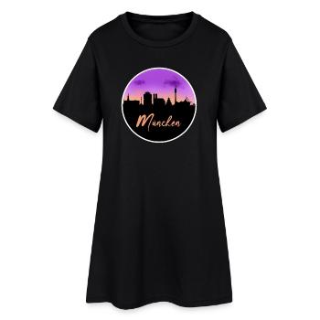 Munich Fine Skyline - Robe T-shirt Femme - noir - Devant