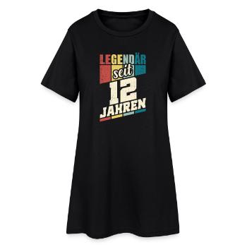 12. Geburtstag Legendär Seit 12 Jahren Legende 12 - Frauen T-Shirt-Kleid - Schwarz - Vorne