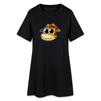 Girafe - Robe T-shirt Femme - noir - Devant