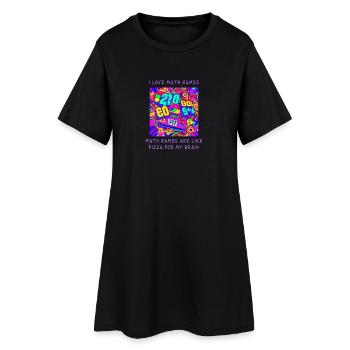 Jeux de mathématiques - Entrez dans votre cerveau avec des puzzles puissants - Robe T-shirt Femme - noir - Devant