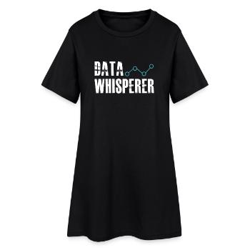 Data Whisperer Science Analyst Ingénieur logiciel - Robe T-shirt Femme - noir - Devant
