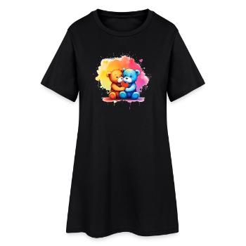Love is a Bear Necessity - Women’s T-Shirt Dress - black - Front