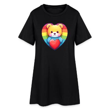 Love is a Bear Necessity - Women’s T-Shirt Dress - black - Front