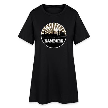 Hamburg Skyline Home Game - Women’s T-Shirt Dress - black - Front