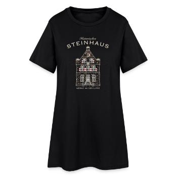 Werne, Historisches Steinhaus, Kreis Unna, NRW - Frauen T-Shirt-Kleid - Schwarz - Vorne